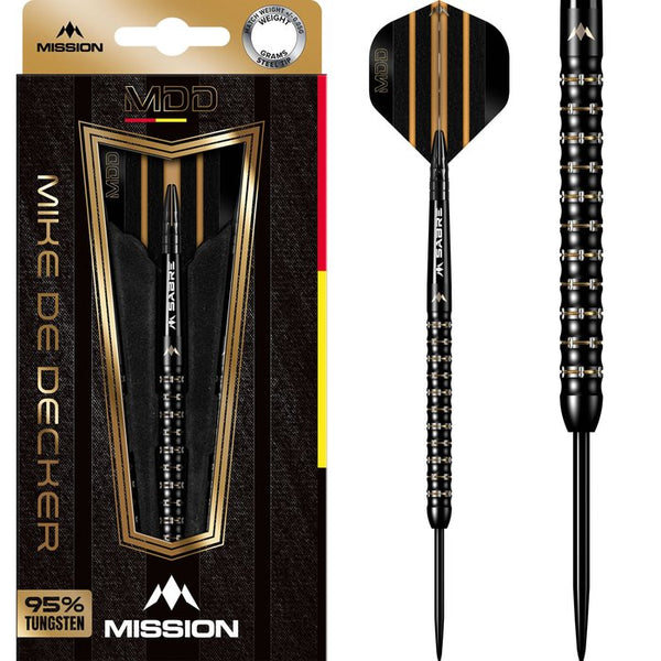 Mission Mike de Decker Black Gold PVD 95% - Dartpijlen