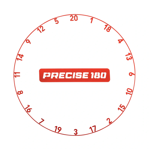 Precise180 Numberring Inferno Red - Cijferring Dartbord