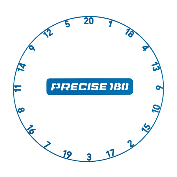 Precise180 Numberring Arctic Blue - Cijferring Dartbord