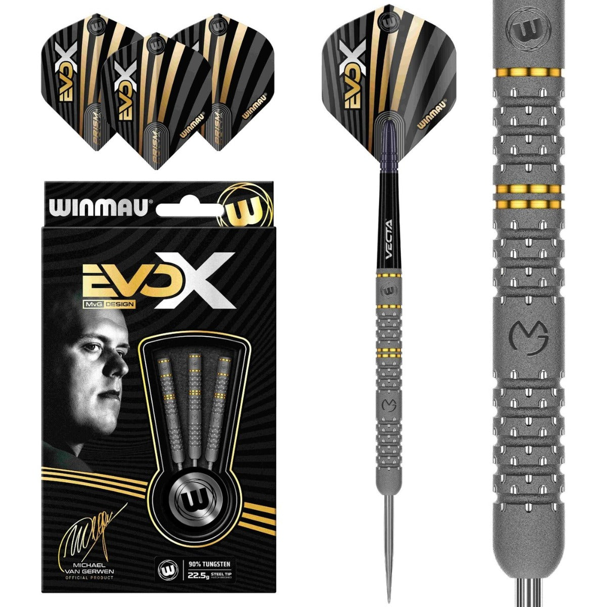 Winmau Michael van Gerwen EVO-X 90% - Dartpijlen