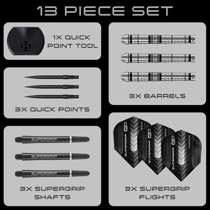 Harrows Supergrip Tapered Quick Point 90% - Dartpijlen (detail 5)