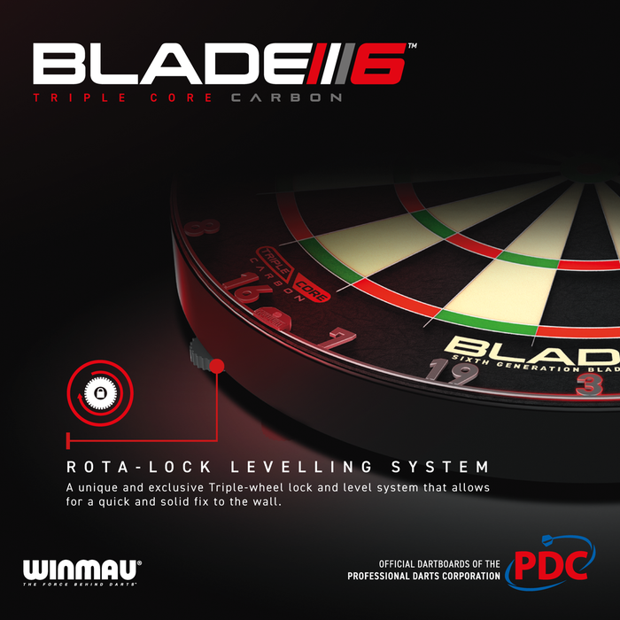 Winmau Blade 6 Triple Core PDC - Professioneel Dartbord (detail 5)