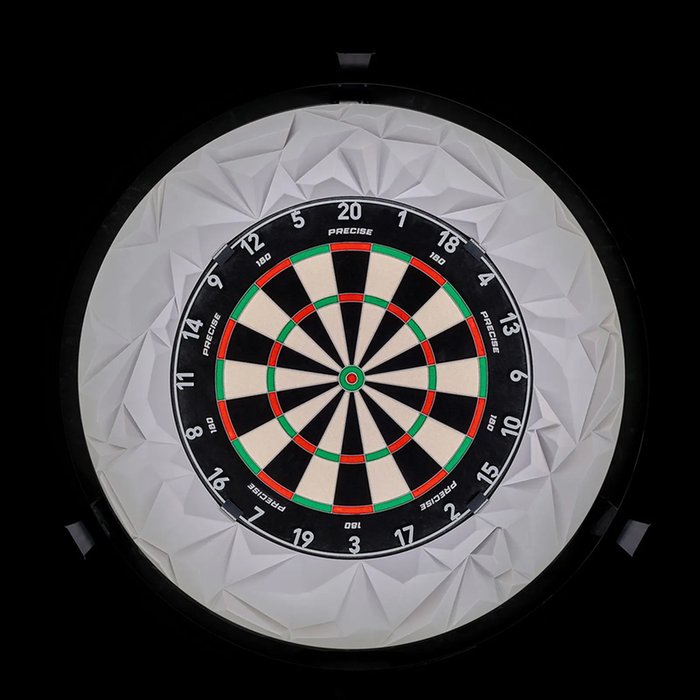 Precise180 Subterra Nordic Grey 3D - Dartbord Surround (detail 1)