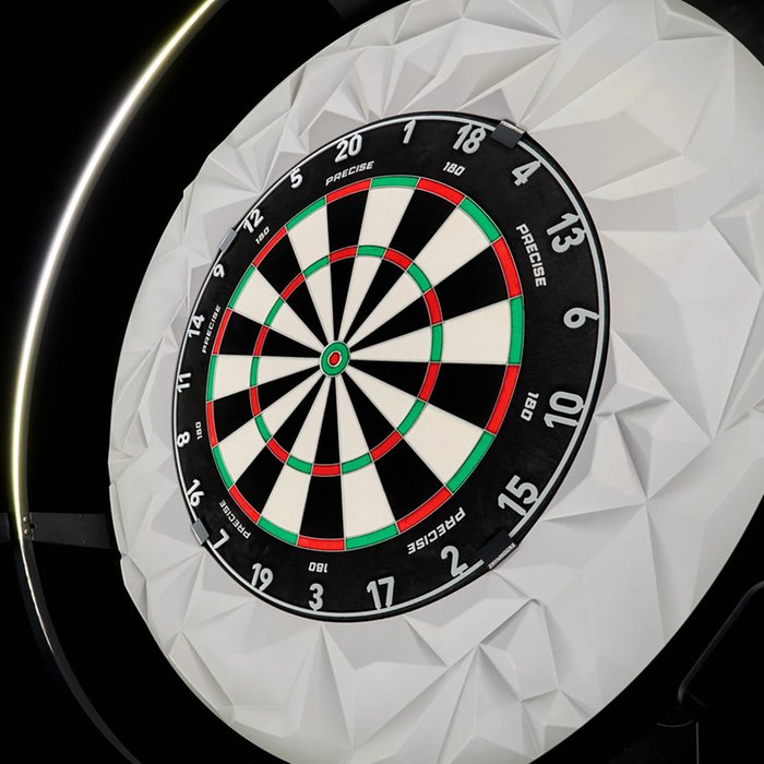 Precise180 Subterra Nordic Grey 3D - Dartbord Surround (detail 2)
