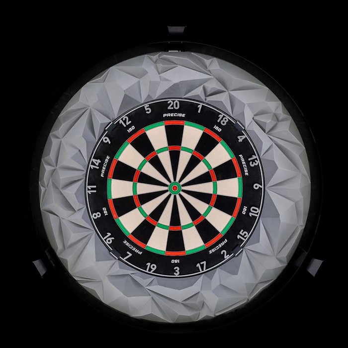 Precise180 Subterra Graphite 3D - Dartbord Surround (detail 1)