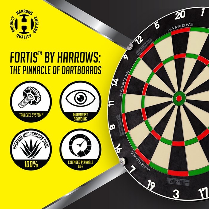 Harrows Fortis dartbord (detail 2)