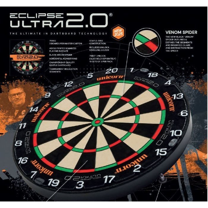 Unicorn Eclipse Ultra 2.0 - Professioneel Dartbord (detail 4)