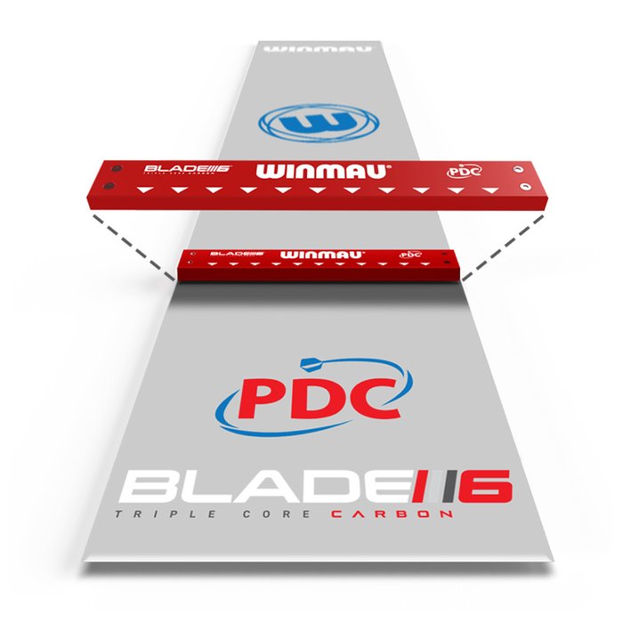 Winmau Clearzone PVC Dartmat + Oche (detail 1)