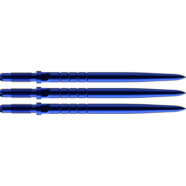 Bull's CP Ringed Grip Points Blauw 40mm