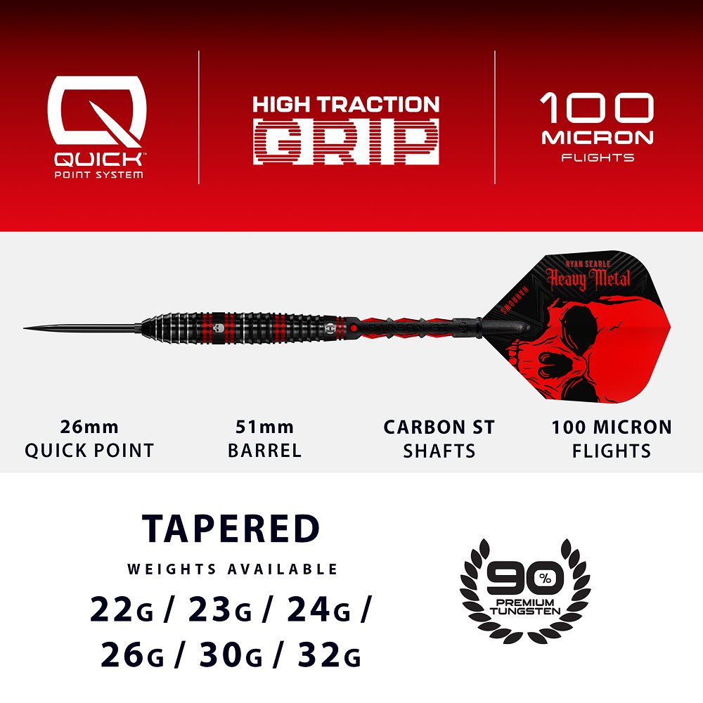 Harrows Ryan Searle 90% tungsten Quick Point (detail 4)