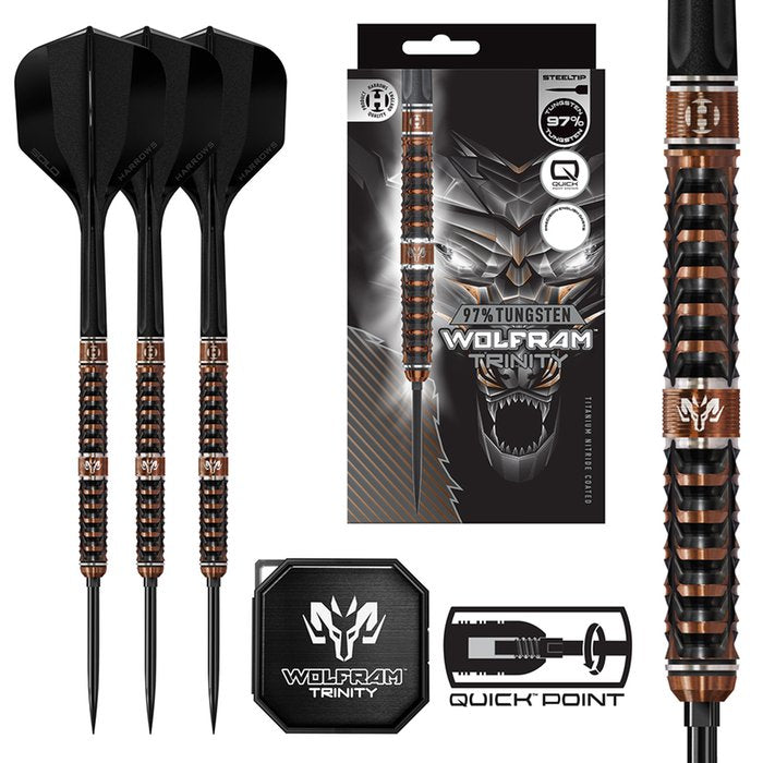Harrows Wolfram Trinity 97% dartpijlen