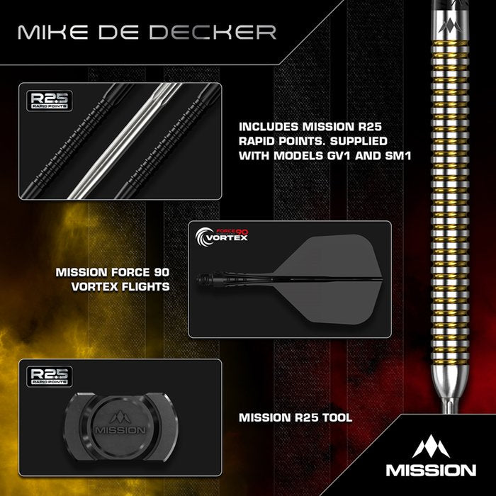 Mission Mike de Decker V2 Rapid Point 95% - Dartpijlen (detail 3)