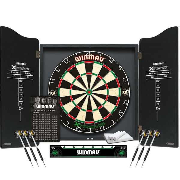 Winmau Dartset Xtreme Zwart - Dartbord Cabinet
