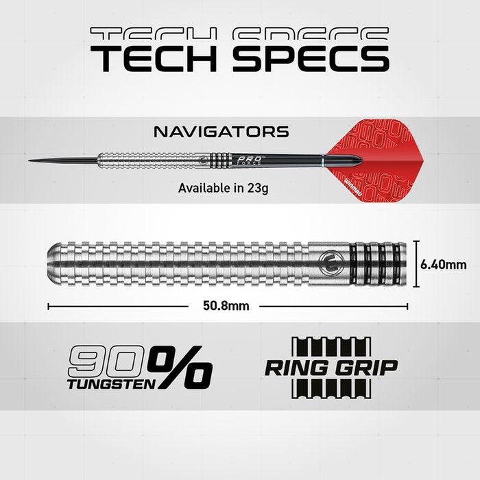 Winmau Blade Triple Core 360 + Winmau 360 Surround Black + Tungsten Darts - Dartset (detail 5)