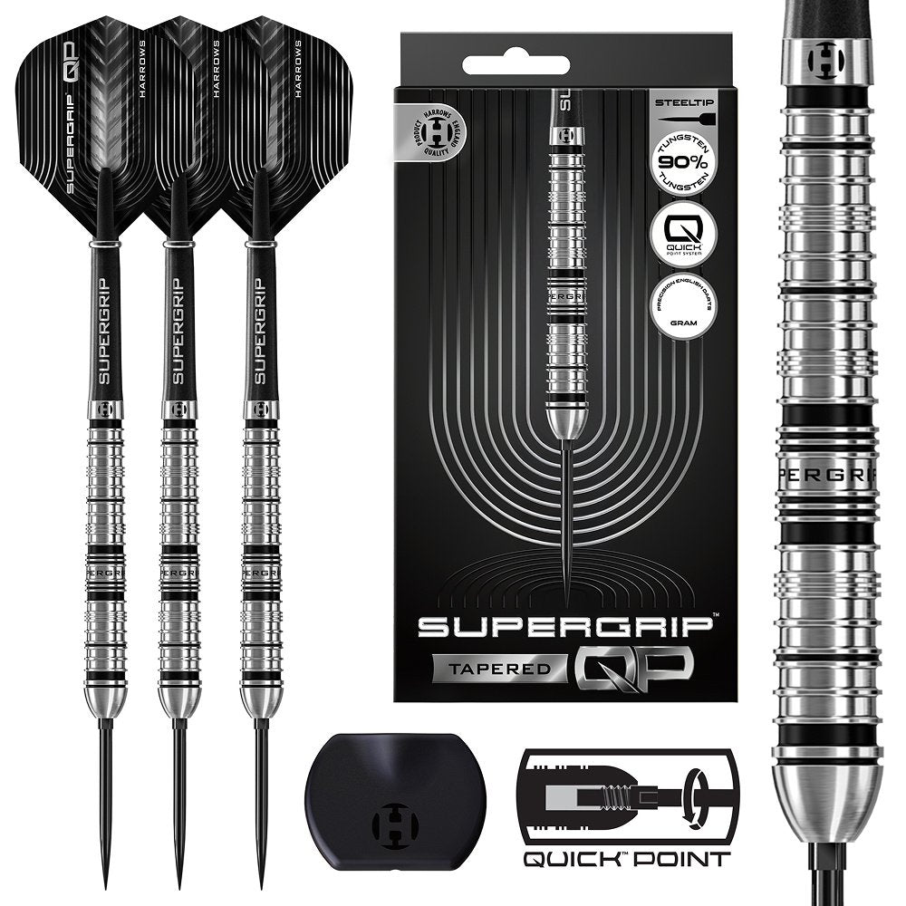 Harrows Supergrip Tapered Quick Point 90% - Dartpijlen