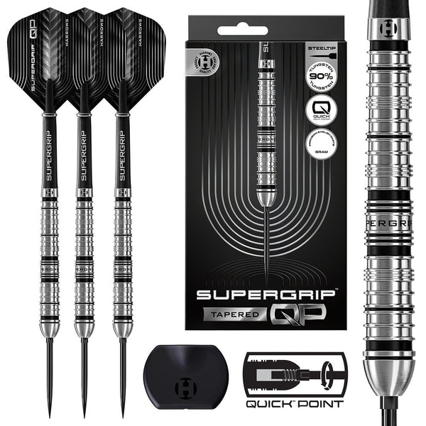 Harrows Supergrip Tapered Quick Point 90% - Dartpijlen