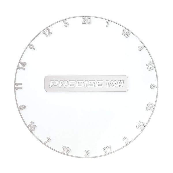 Precise180 Numberring Gunmetal - Cijferring Dartbord