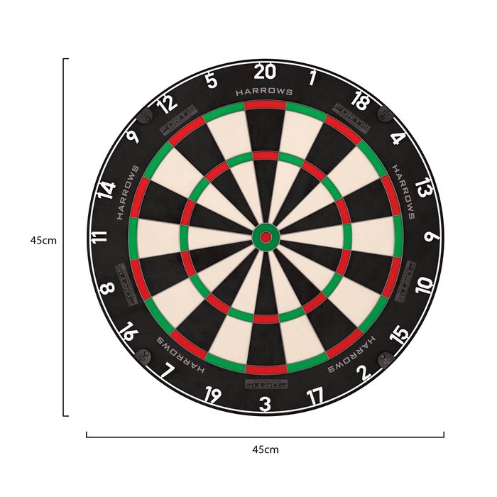 Harrows Fortis dartbord (detail 1)
