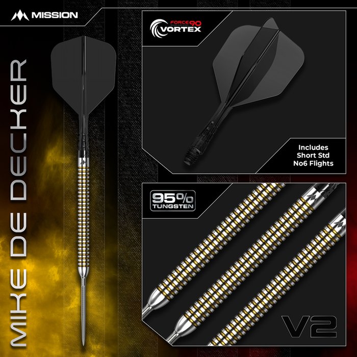 Mission Mike de Decker V2 Rapid Point 95% - Dartpijlen (detail 4)