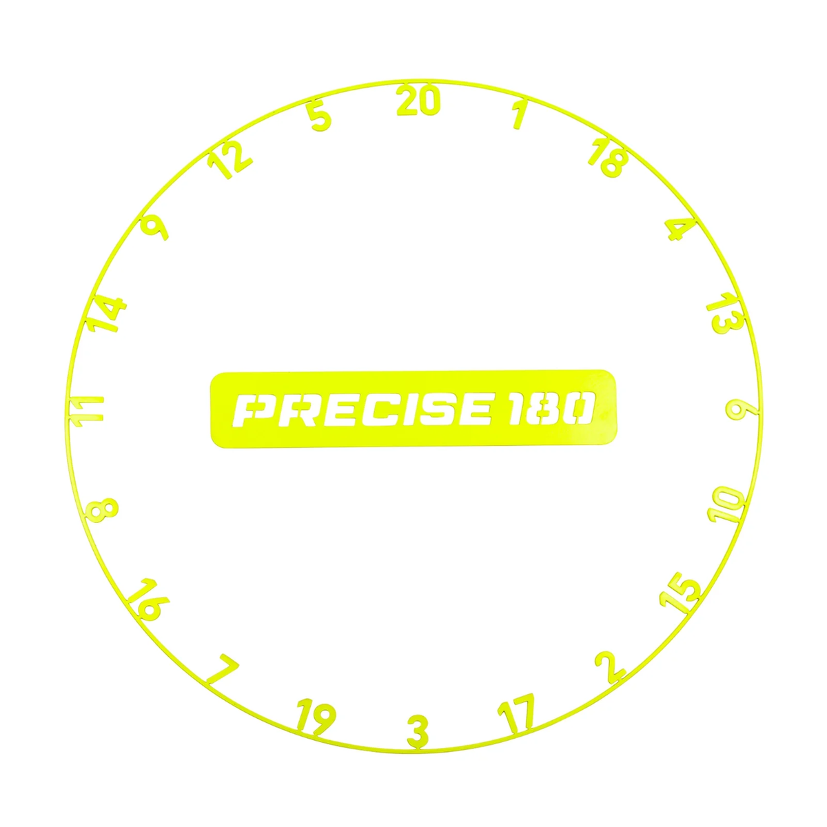 Precise180 Numberring Electric Yellow - Cijferring Dartbord