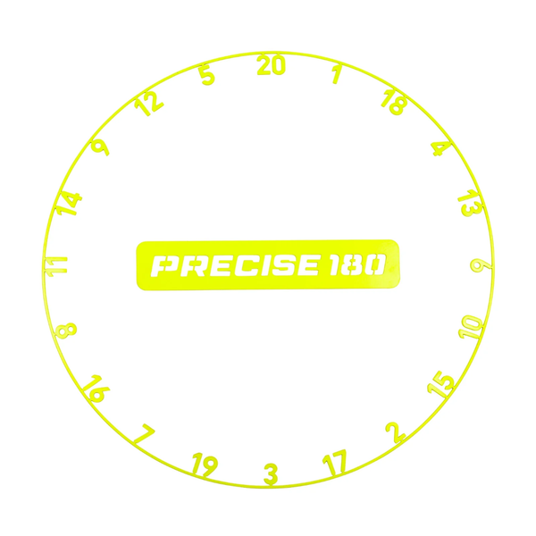 Precise180 Numberring Electric Yellow - Cijferring Dartbord
