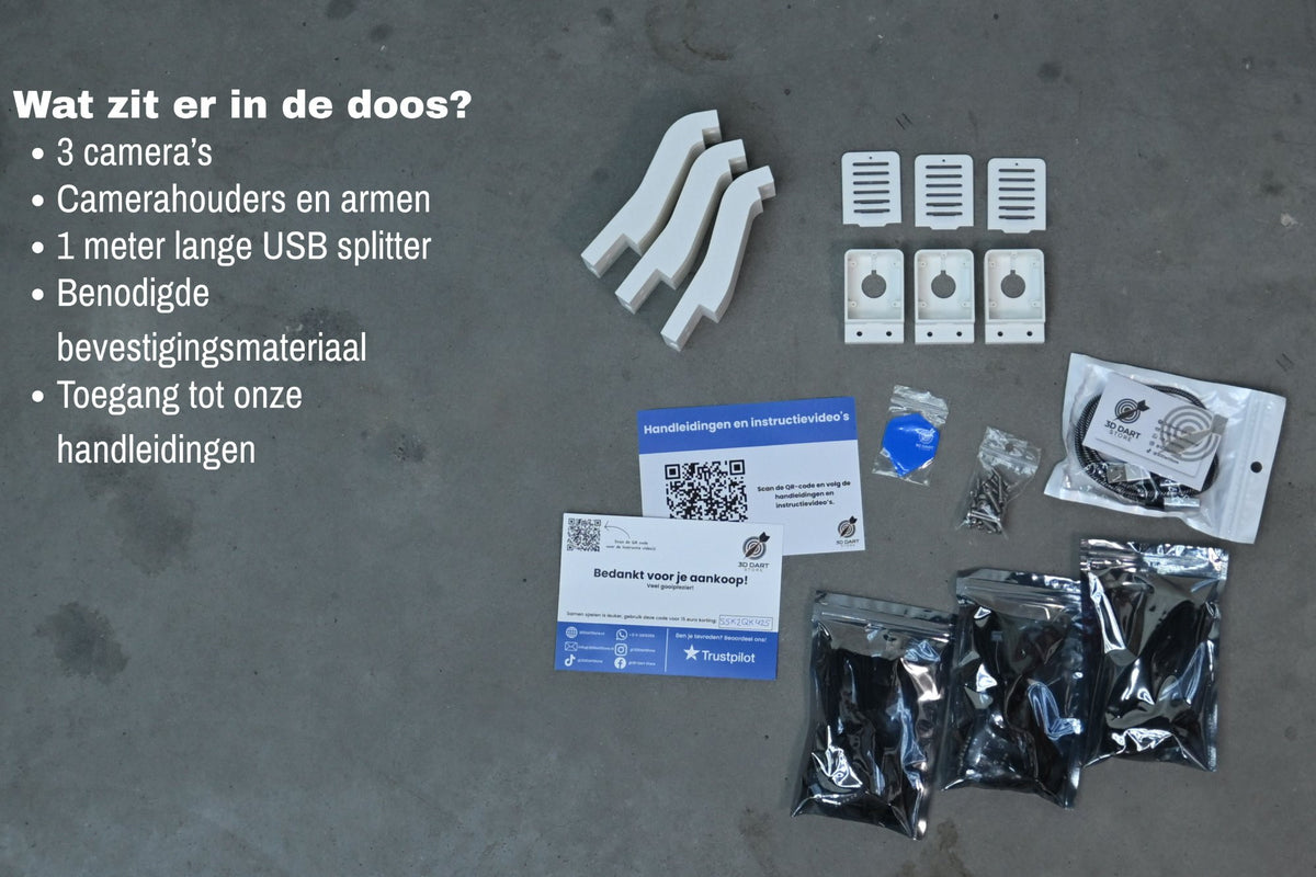 Ivoorwitte Autodarts set voor Winmau Plasma Licht Ring (detail 5)