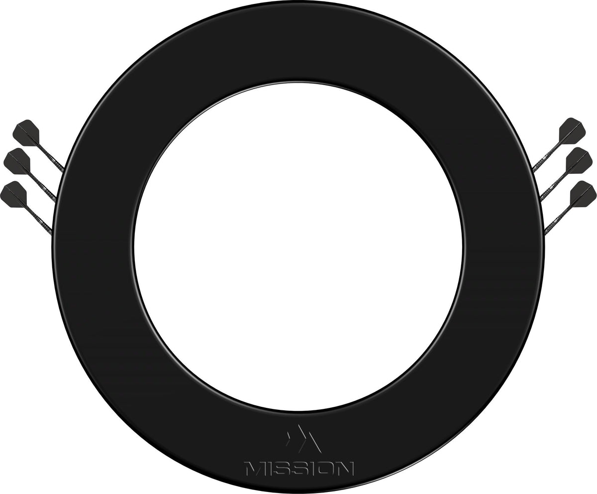 Mission 2026 Logo Dartboard Surround with Built in Dart Holders - Zwart