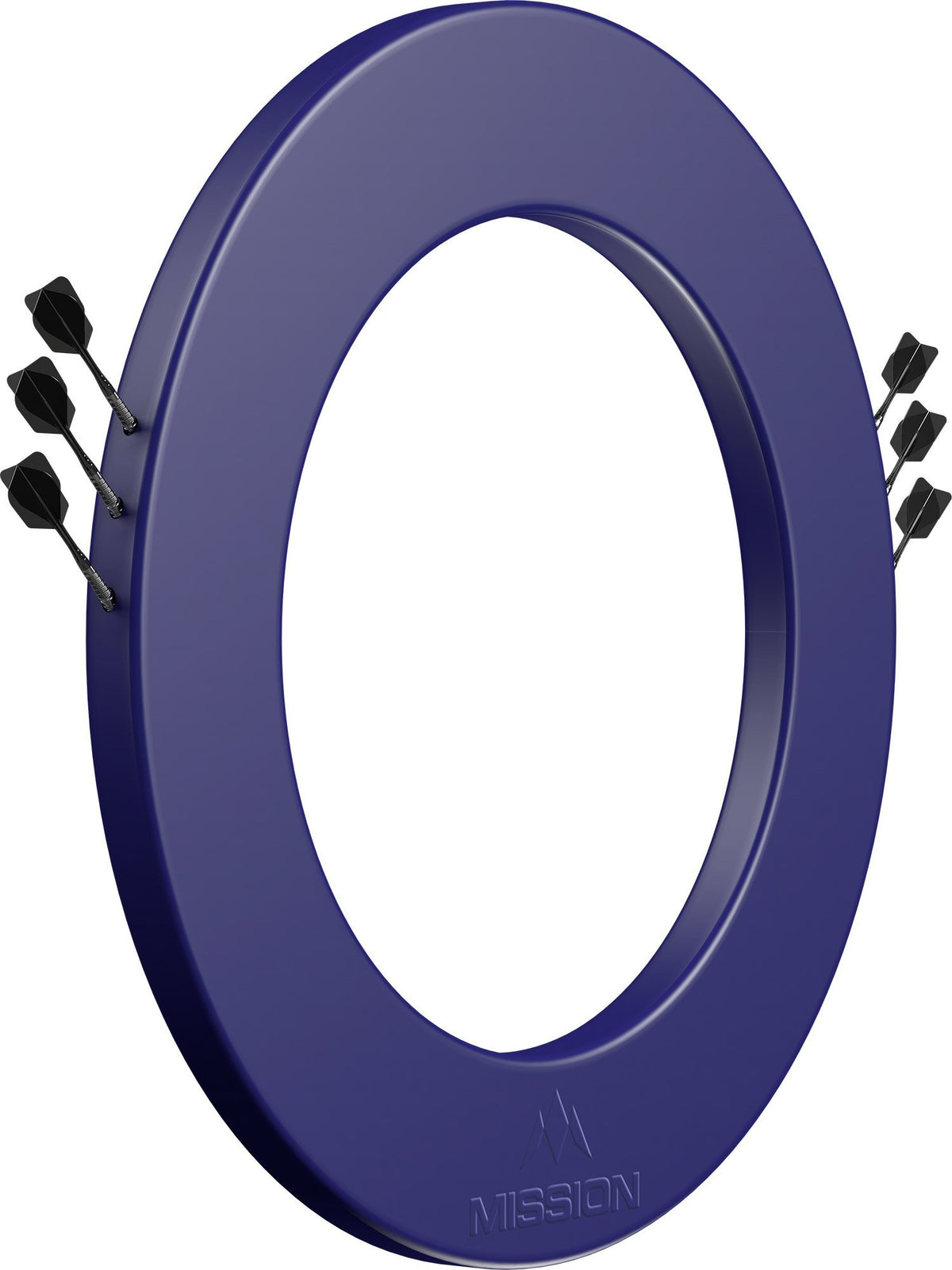 Mission 2026 Logo Dartboard Surround with Built in Dart Holders -Blauw (detail 1)