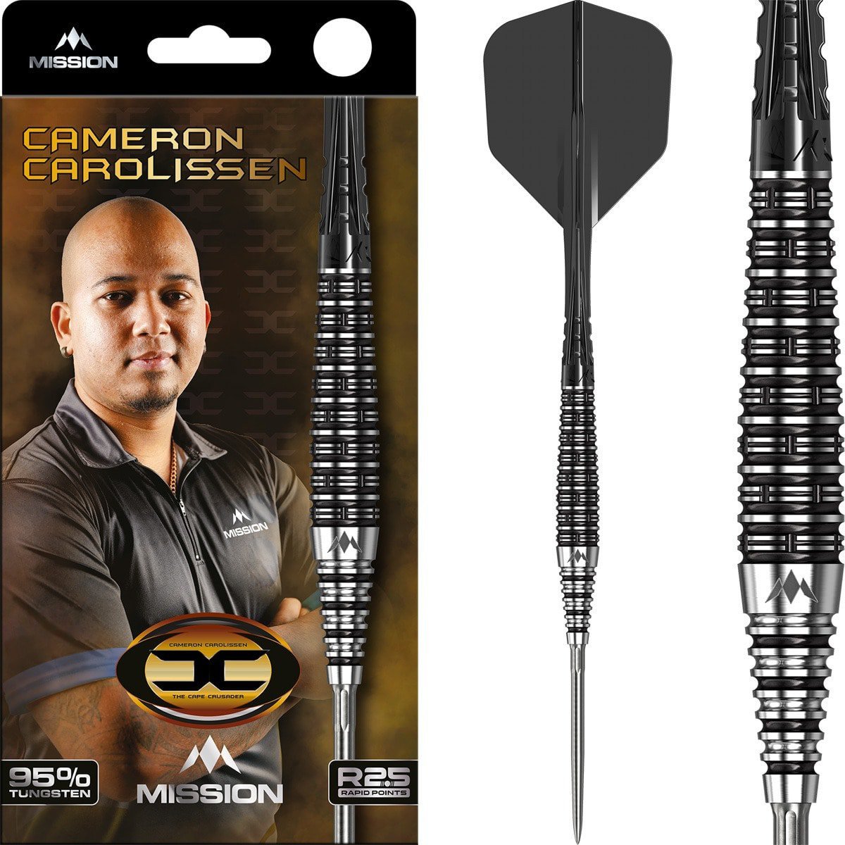Mission Cameron Carolissen Dartpijlen - Steel Tip - 95% Tungsten