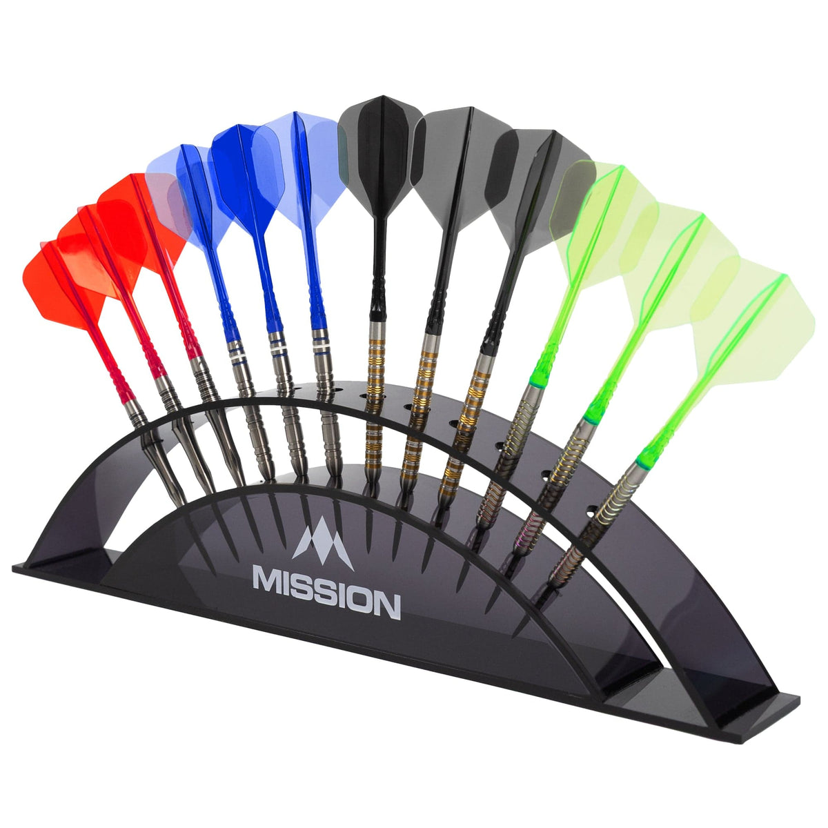 Mission Dart Station For 12 Darts Black