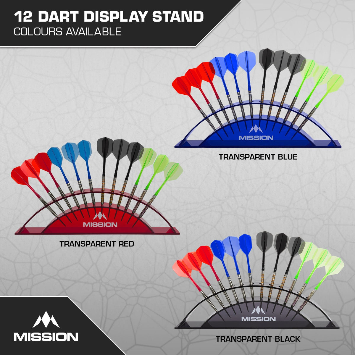 Mission Dart Station For 12 Darts Black (detail 1)