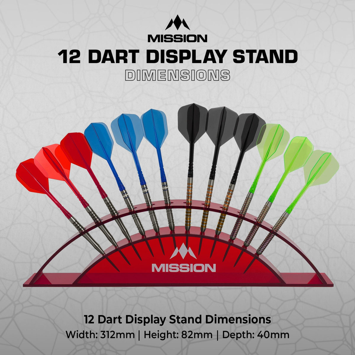 Mission Dart Station For 12 Darts Black (detail 3)