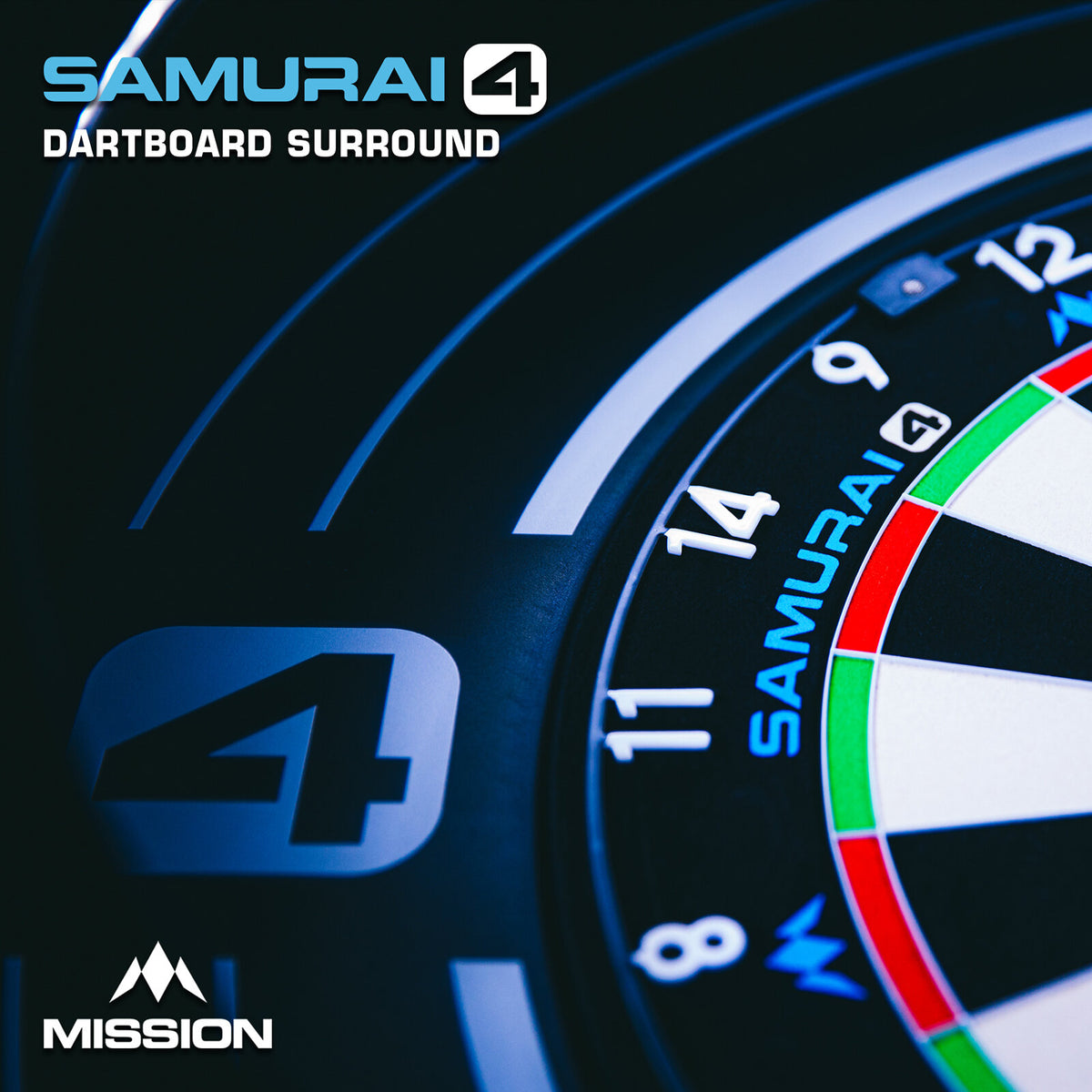 Mission Darts Samurai 4 Surround - White Edition (detail 2)