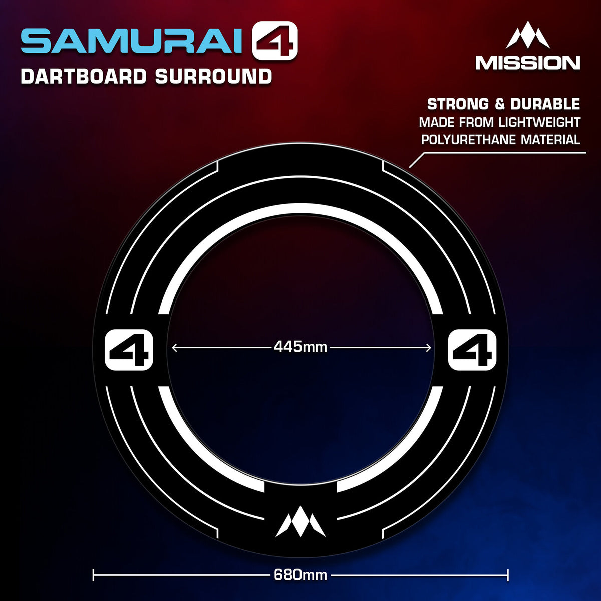 Mission Darts Samurai 4 Surround - White Edition (detail 4)