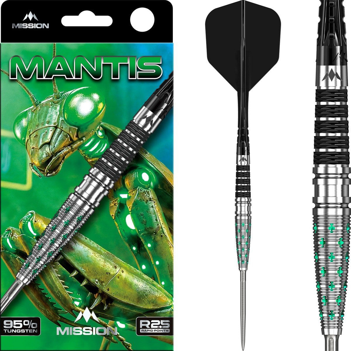 Mission Mantis Dartpijlen - Steel Tip - 95% Tungsten (detail 5)