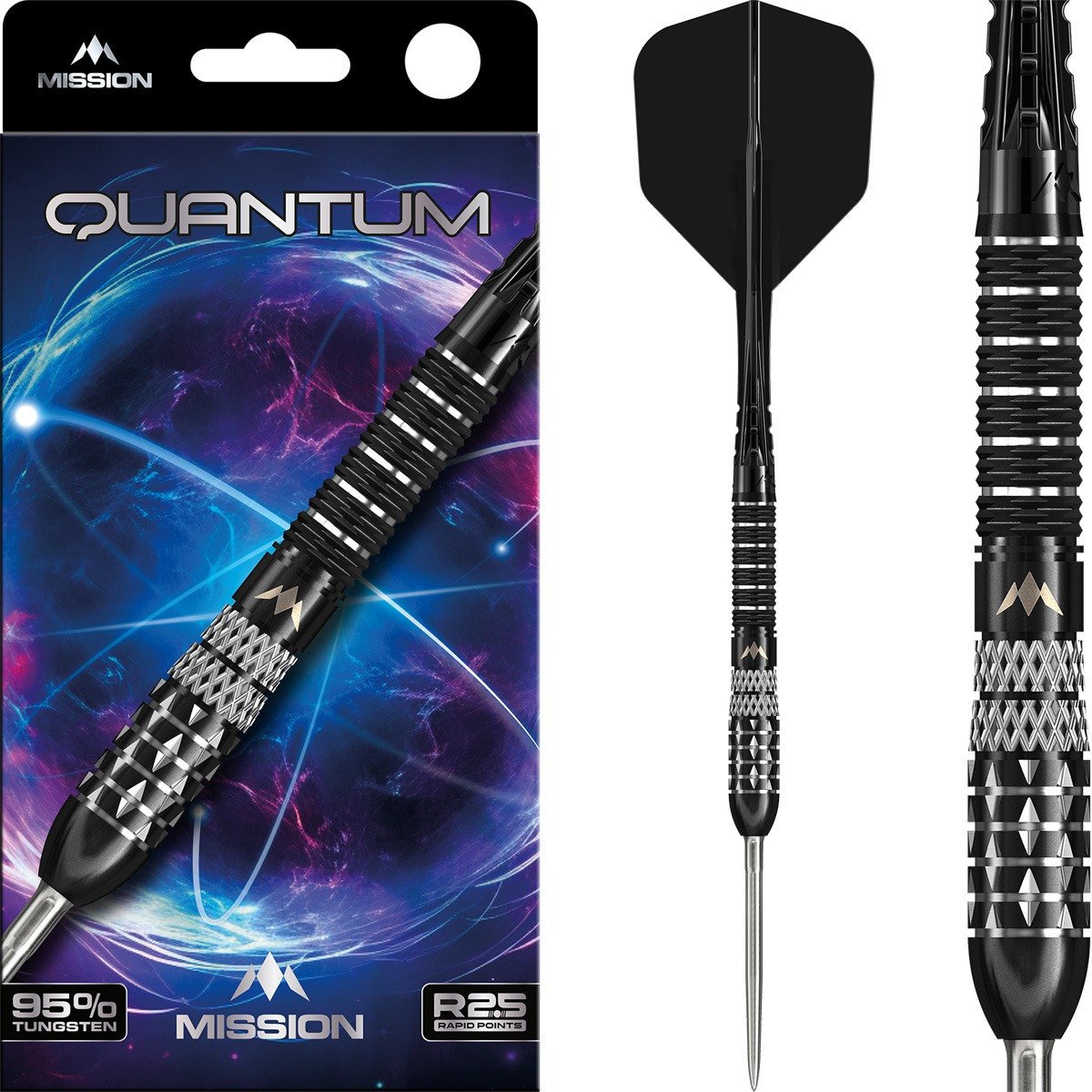 Mission Quantum Dartpijlen - Steel Tip - 95% Tungsten