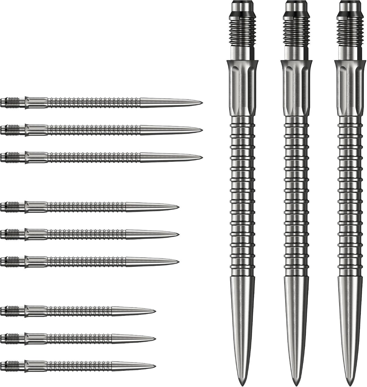 Mission R2.5 Rapid Dart Points - Steel Tip - GV1 - Zilver - 30mm