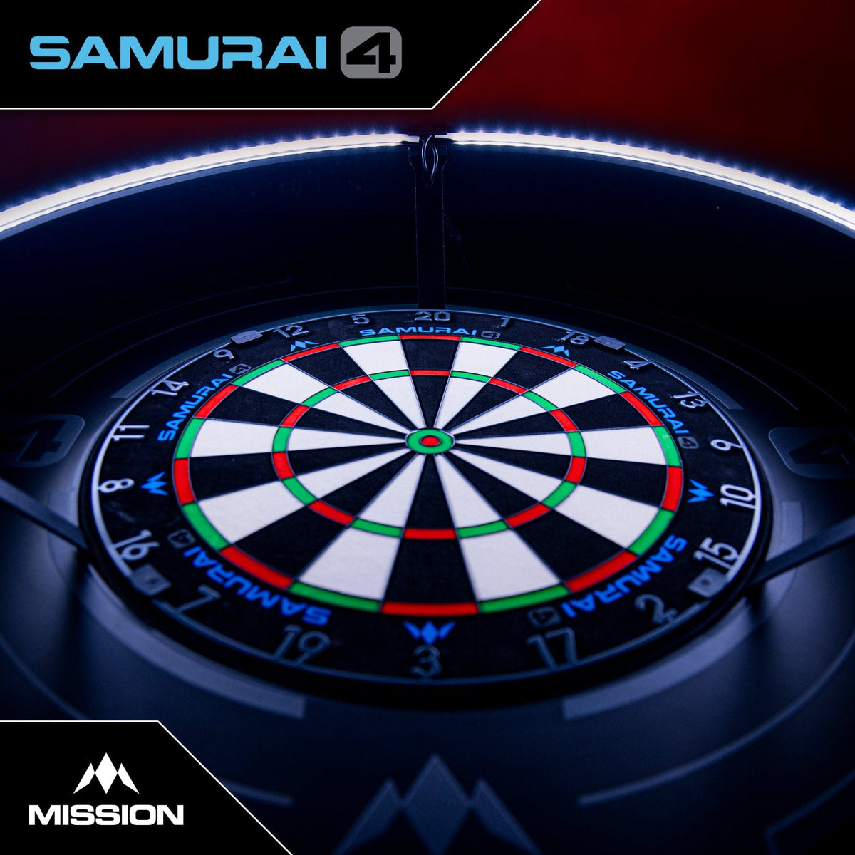 Mission Samurai 4 Graphite - Professional Dartbord (detail 6)