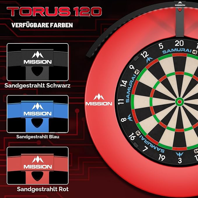 Mission Torus 120 Blue - Dartbord Verlichting (detail 1)