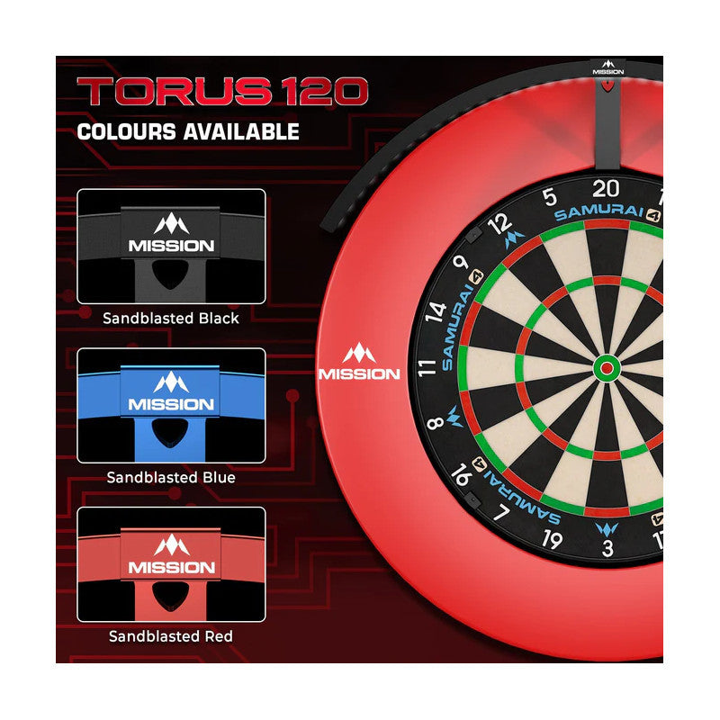 Mission Torus 120 Red - Dartbord Verlichting (detail 1)