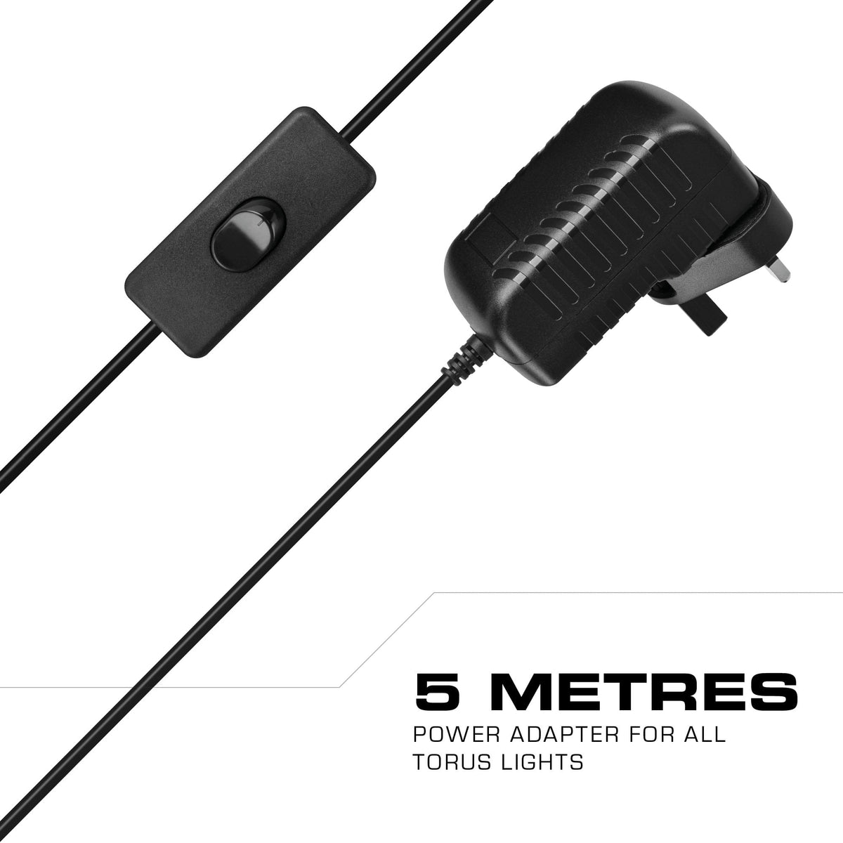 Mission Torus LED Replacement Power Adapter / Cable - Length: 5 Meter (detail 1)