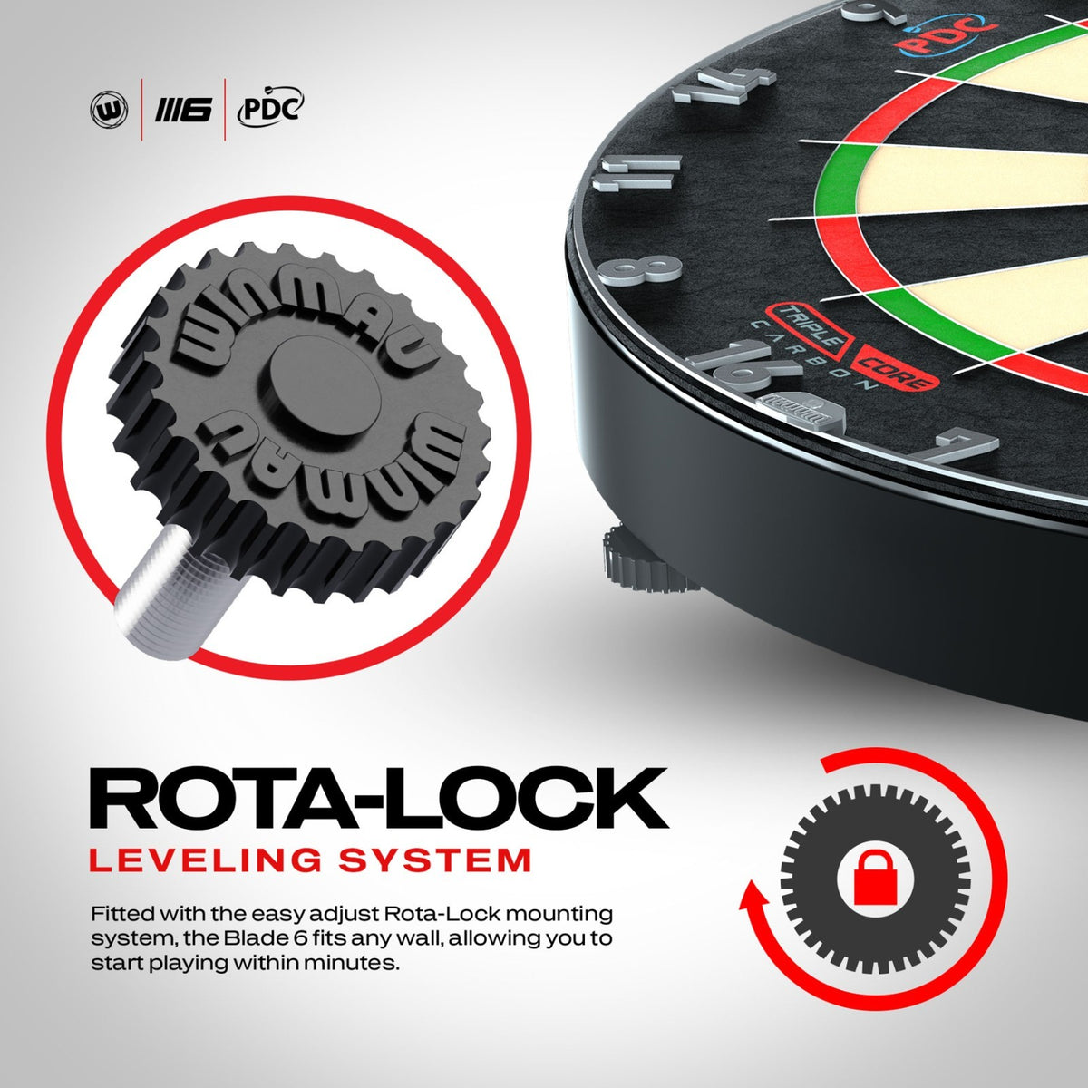 Winmau Blade 6 Triple Core + Winmau Blade 6 Surround + Tungsten Darts - Dartset (detail 3)