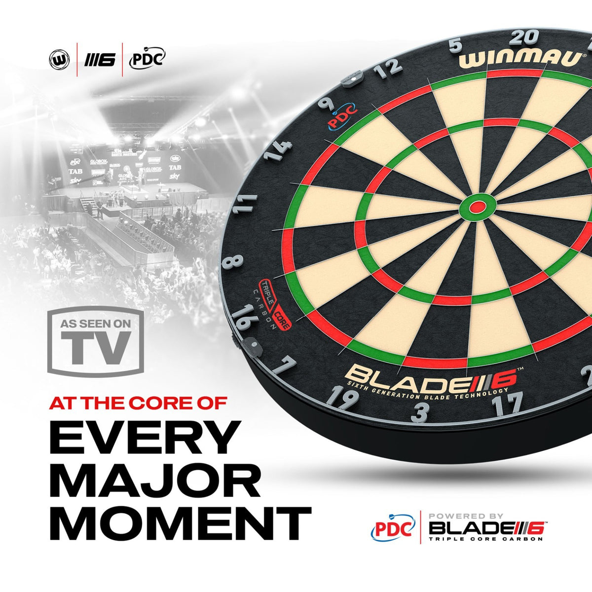 Winmau Blade 6 Triple Core + Winmau Blade 6 Surround + Tungsten Darts - Dartset (detail 2)
