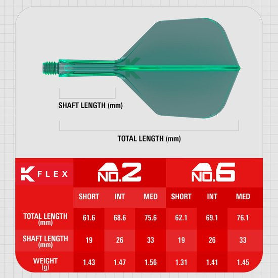 Target K-Flex Flight System No.6 Medium Green (detail 2)