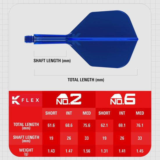 Target K-Flex Flight System No.6 Short Blue (detail 1)