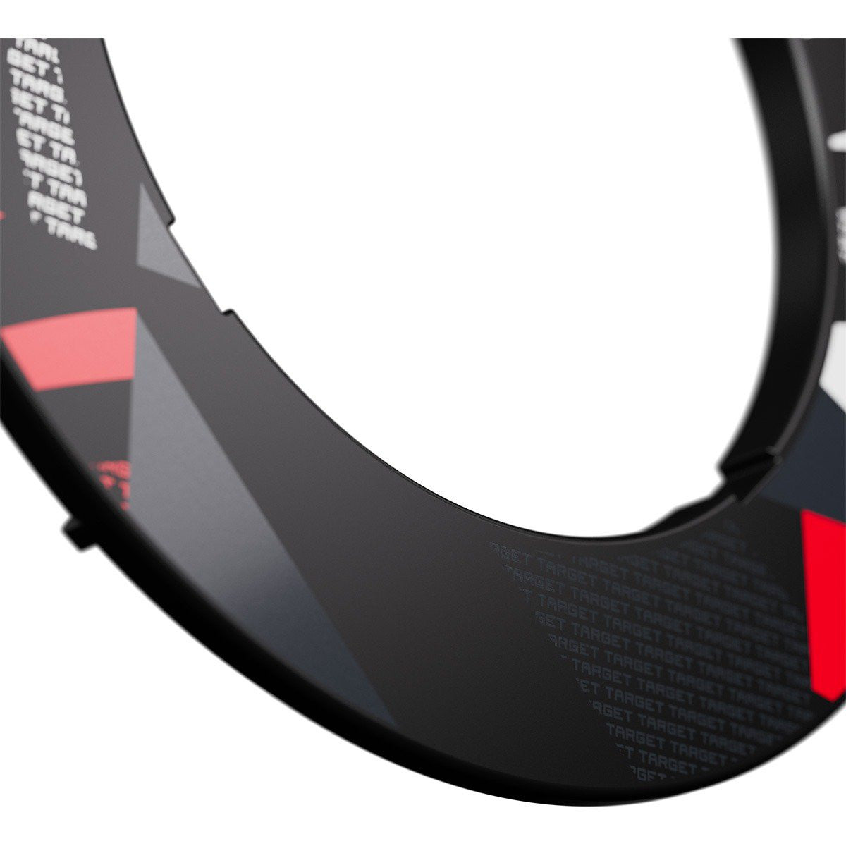 Target Patterned Notched Surround Black (detail 2)