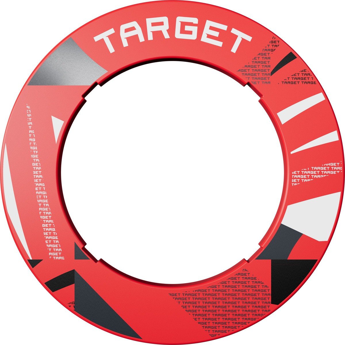 Target Patterned Notched Surround Red
