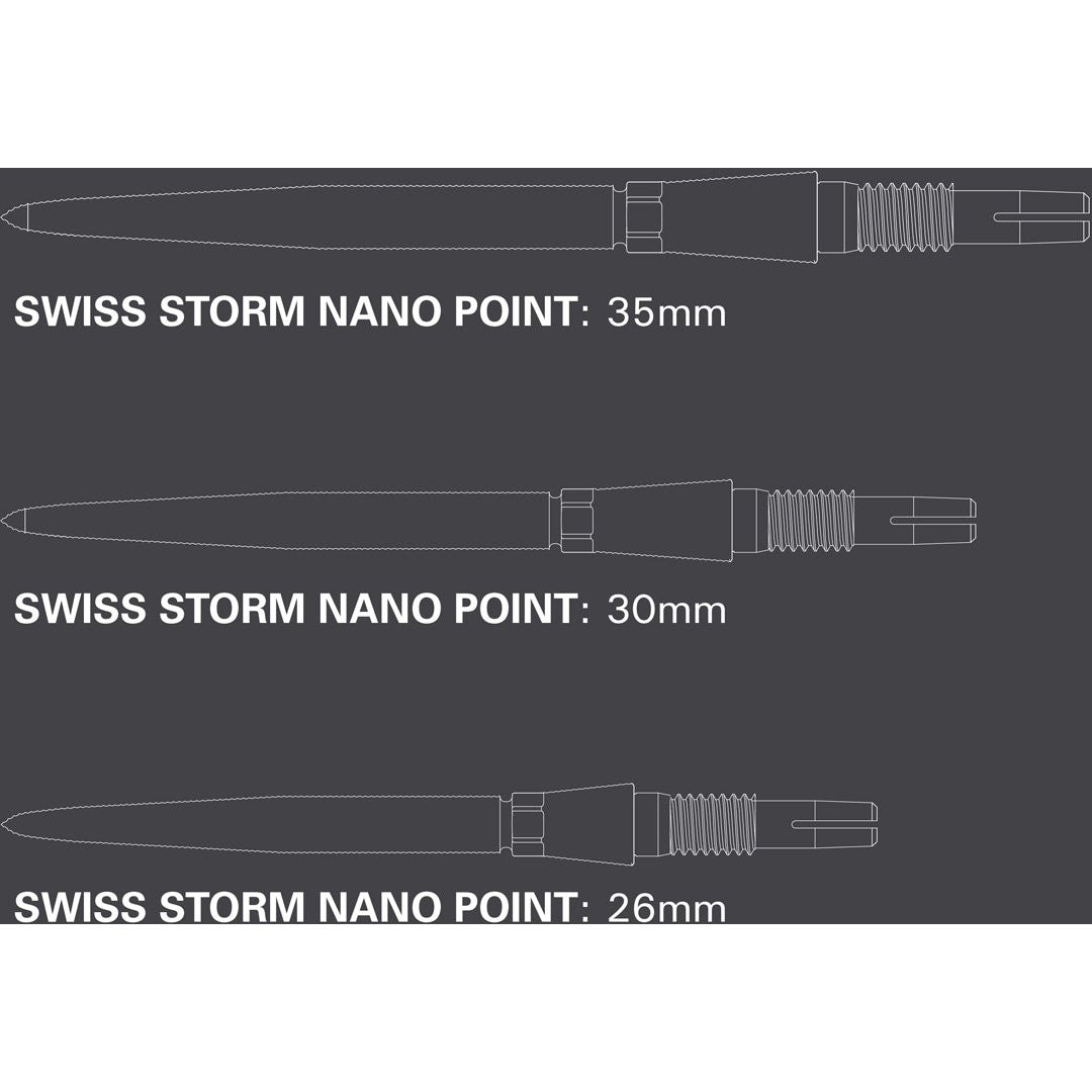 Target Swiss Points Storm Nano Goud 35 mm (detail 2)