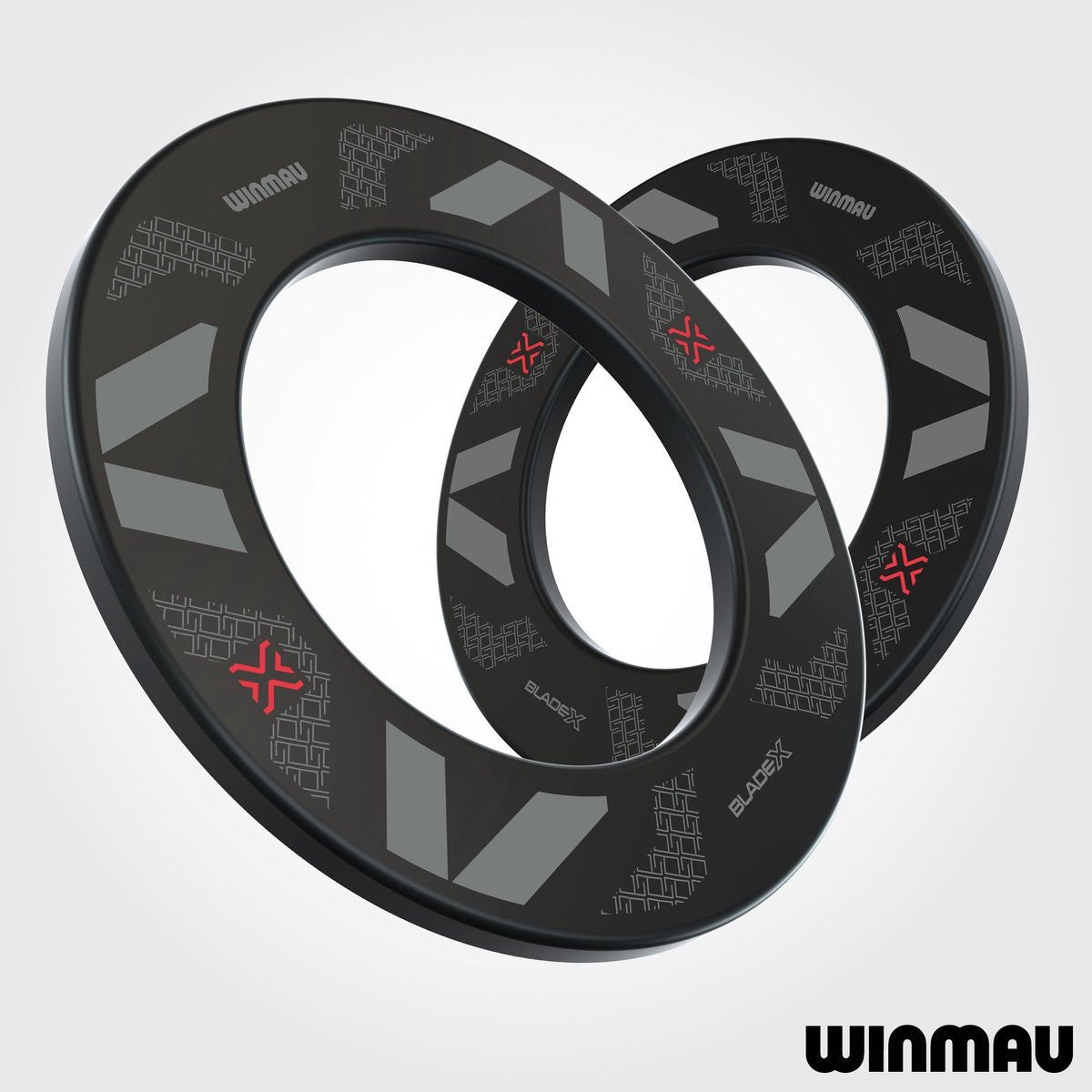 Winmau Blade X Black Red - Dartbord Surround (detail 4)