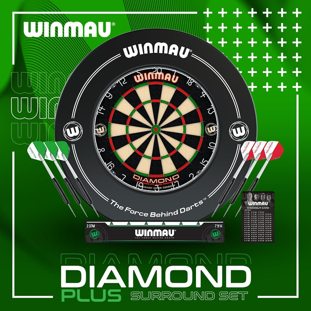 Winmau Diamond Plus Professioneel dartbord surround set (detail 8)